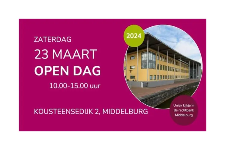 Open Dag rechtbank in Middelburg: 23 maart 2024