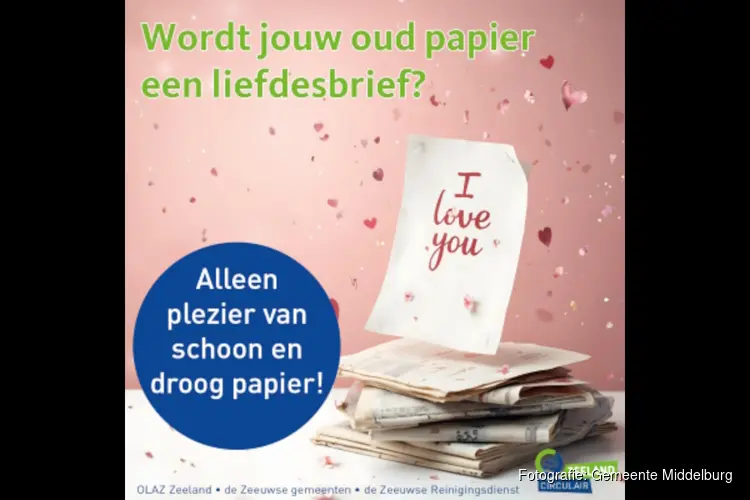 Zeeland start campagne oud papier en karton